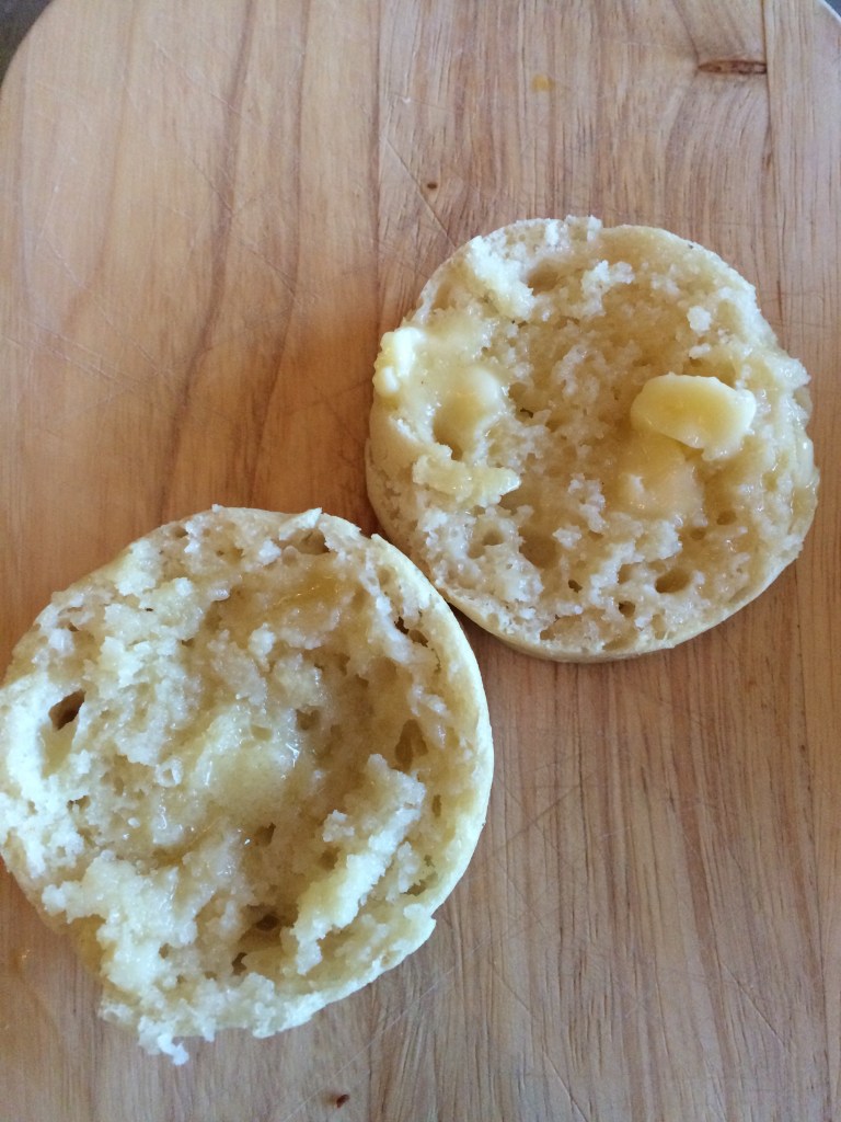 buttered crumpet